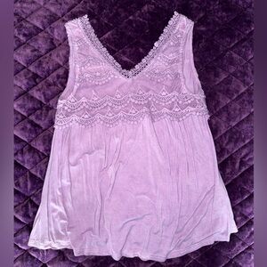 POL Lavender Lace Women's Blouse